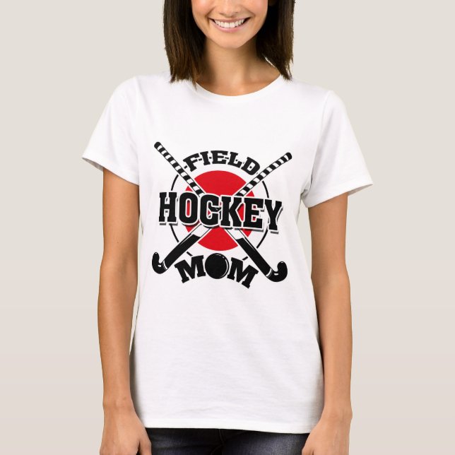 T-shirt Mère de hockey de terrain traversé bâtons de hocke (Devant)
