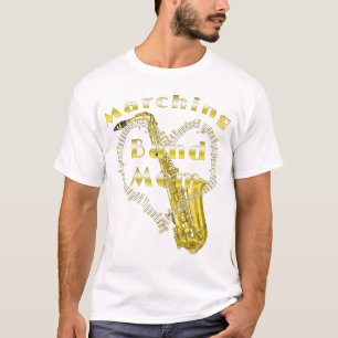 T-shirt Mère de la bande marching saxophone amusante