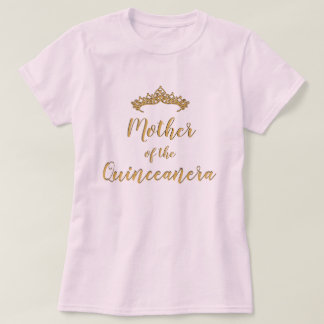 T-shirt Mère de la chemise Quinceanera Tiara