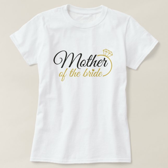 T-shirt Mère de la Fête de Mariée T Chemise (Design devant)