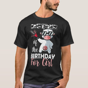 T-shirt Mère de la fille qui fête son anniversaire Vache d
