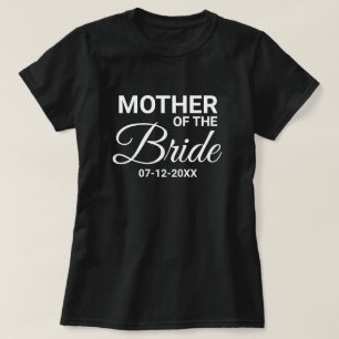 T-shirt Mère de la Mariée Mariage Fête de jumelage Famille