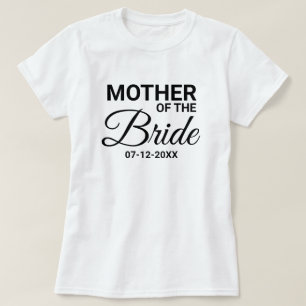 T-shirt Mère de la mariée Mariage jumelage famille personn