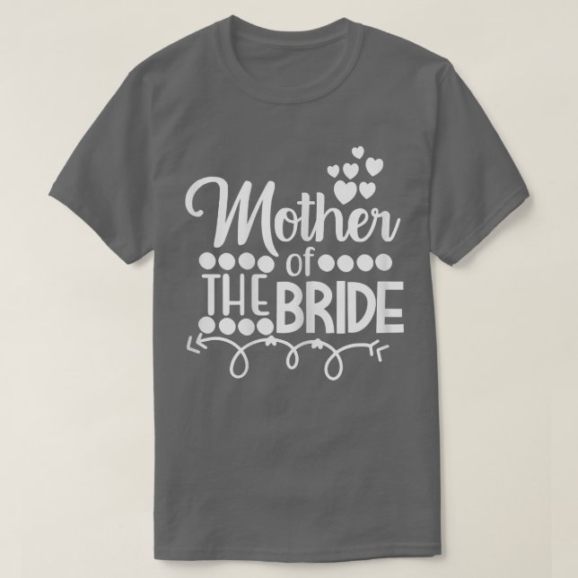 T-shirt Mère de la mariée ou demoiselle d'honneur de maria (Design devant)