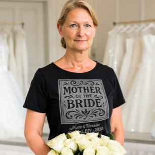 T-shirt Mère de la mariée Répétition de mariage romantique