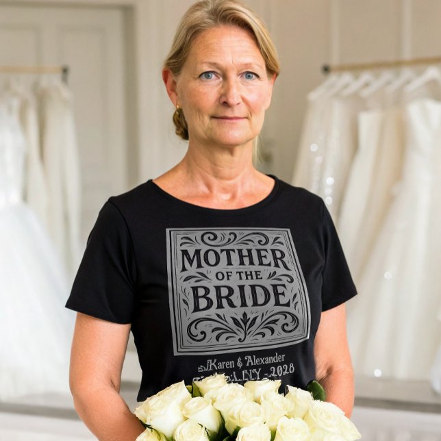 T-shirt Mère de la mariée Répétition de mariage romantique (Créateur téléchargé)
