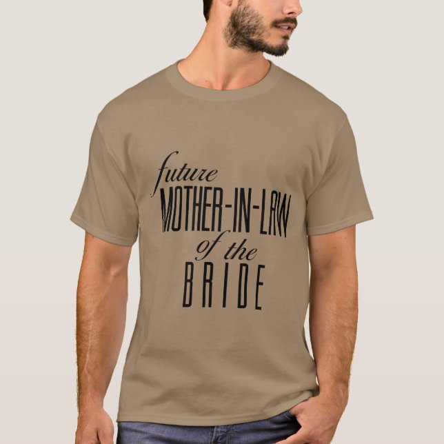 T-shirt Mère de l'avenir de la mariée en droit ami (Devant)
