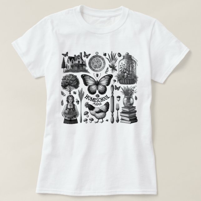 T-shirt Mère de l'école familiale Chemise Crunchy Mama Cot (Design devant)