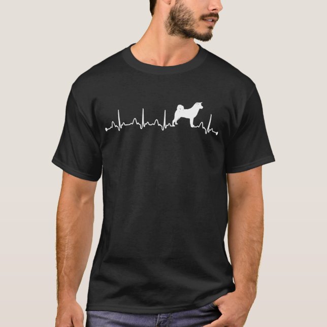 T-shirt Mère de l'EKG Proud Akita Dog (Devant)