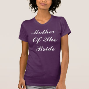 T-shirt Mère De L'Épouse Mariage Foncé Purple tendance