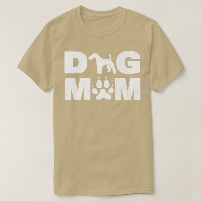 T-shirt Mère de meilleur dog (Design devant)