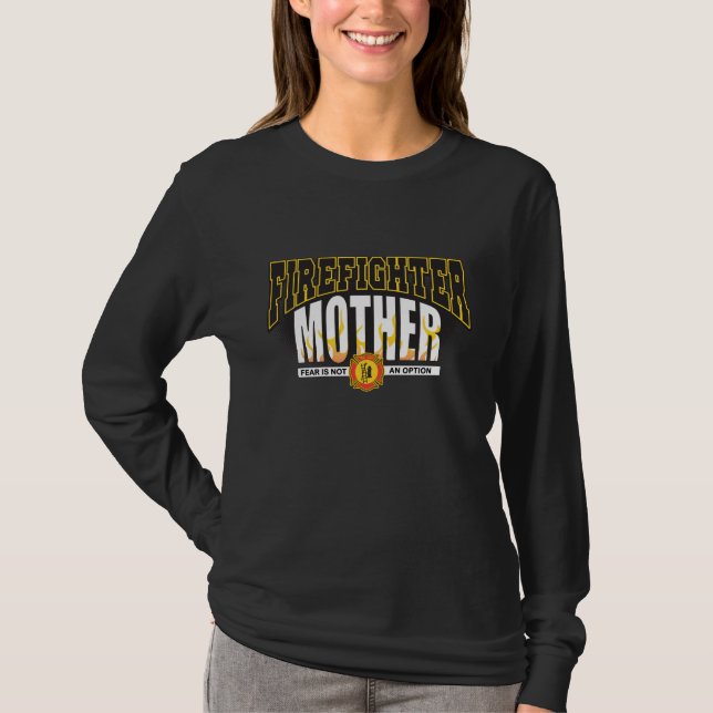 T-shirt Mère de sapeur-pompier (Devant)