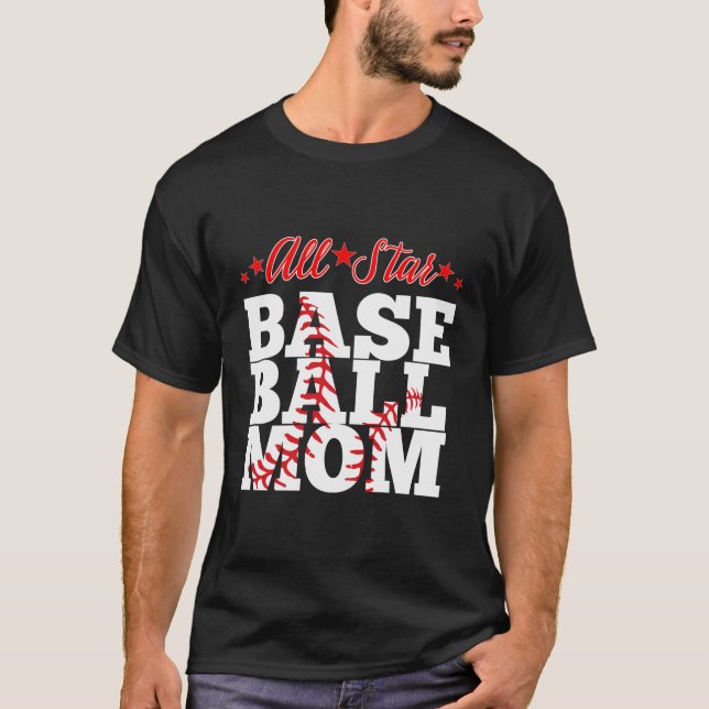 T-shirt Mère de Star Baseball (Devant)