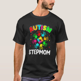 T-shirt Mère de substitution autiste Puzzle Soutien Famill