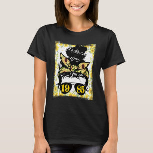 T-shirt Mère De Tournesol Née En 1985 Jardin D'Anniversair