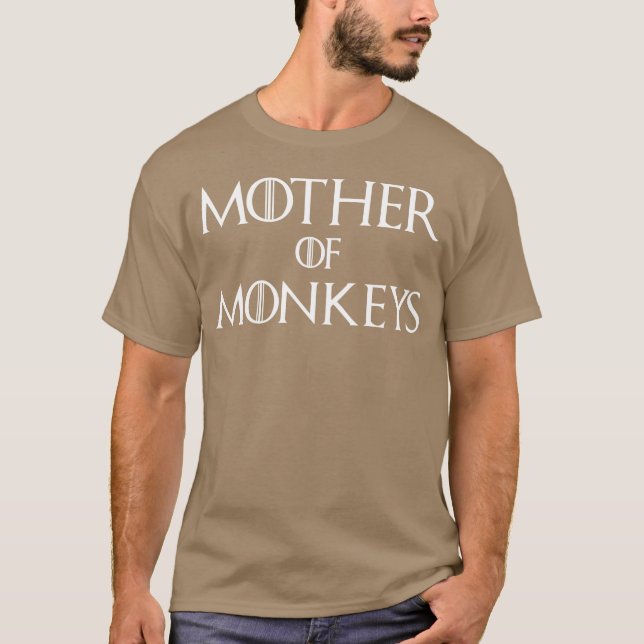 T-shirt Mère des singes ami (Devant)