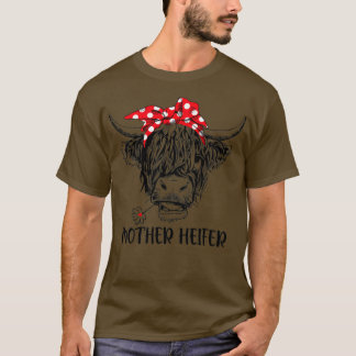 T-shirt Mère drôle Heifer Farmer Maman Vache Fête des mère