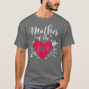 T-shirt Mère Du Groom Arrow Mariage Coeur Et Bachel