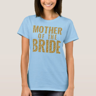 T-shirt Mère du pont Simulated Gold Parties scintillant Bl