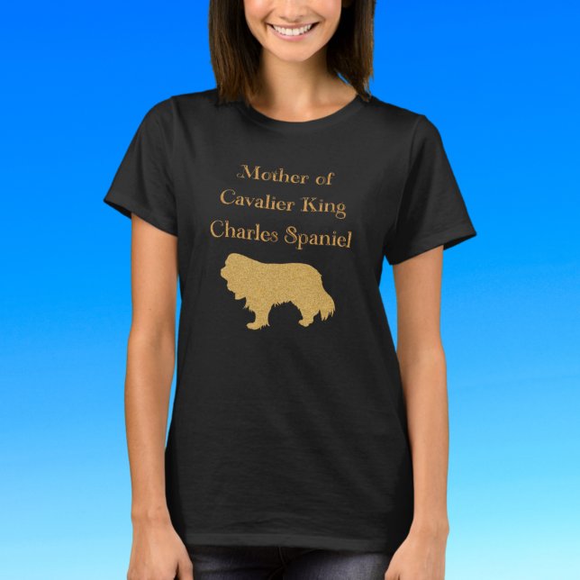 T-shirt Mère Du Roi Cavalier Charles Spaniel Gold (Créateur téléchargé)