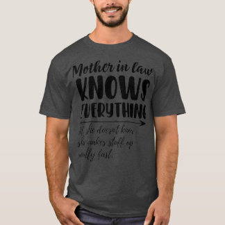 T-shirt Mère en droit sait tout ce qui est drôle dire