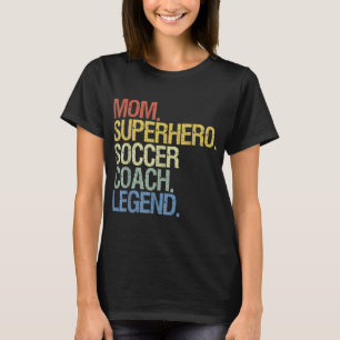 T-shirt Mère entraîneur de football