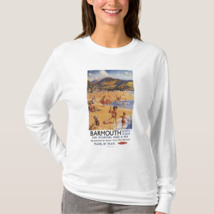 T-shirt Mère et enfants British Rail de scène de plage