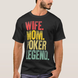 T-shirt Mère Femmes Drôle Cadeau Femme Maman Poker Lége