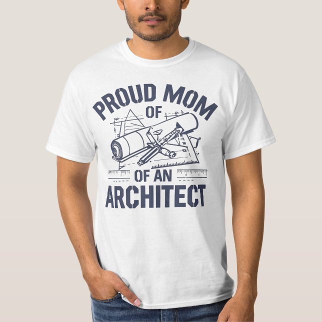 T-shirt Mère fière d'un architecte (Devant)