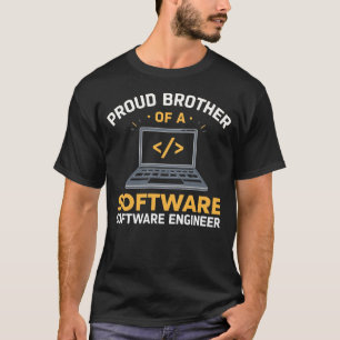T-shirt Mère fière d'un brillant ingénieur logiciel