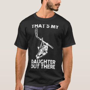 T-shirt Mère Fille Fille Papa Maman Hockey