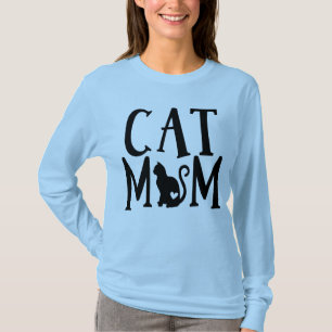 T-shirt Mère folle de chats Chats Chaton Amoureux Cadeau