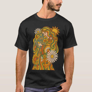 T-shirt Mère Gaia Jour de la Terre Environnemental Plante 