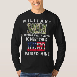 T-shirt Mère Militaire J'Ai Élevé Mon Héros Forces Armées 