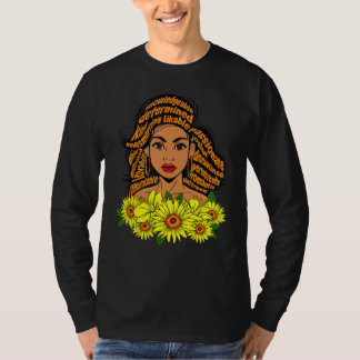 T-shirt Mère noire enseignante infirmière instruite Sista 