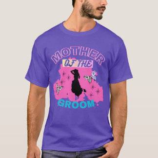 T-shirt Mère Ofgroom Rose Bleu Moderne Femme Maman garçon