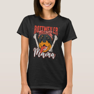 T-shirt Mère Parent Propriétaire Chien Rottweiler Maman