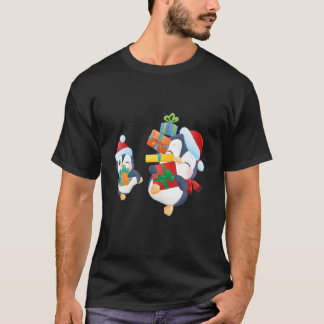T-shirt Mère pingouin avec bébé
