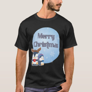 T-shirt Mère pingouin avec bébé 1