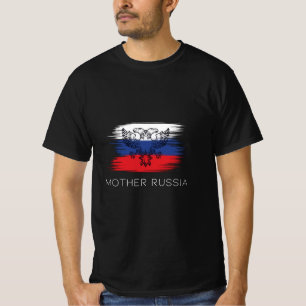 T-shirt Mère Russie - Drapeau de la Russie