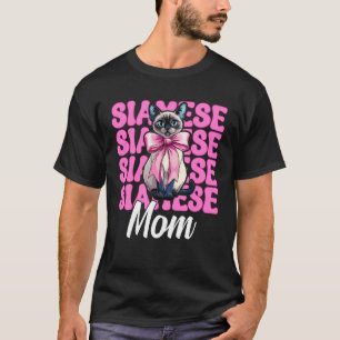 T-shirt Mère siamoise Chat siamois Maman Fête des Mères Co