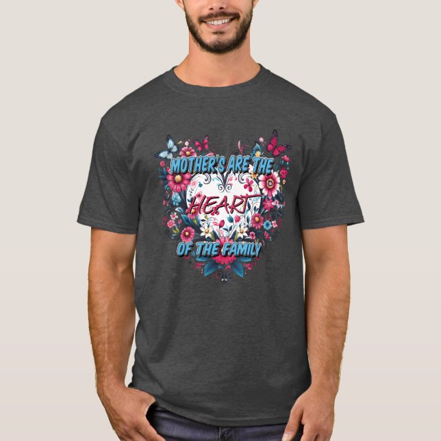 T-shirt Mères Arehe Coeur Autre Famille drôle (Devant)