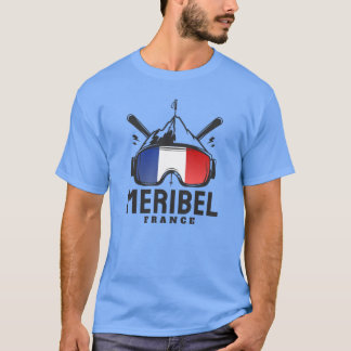 T-shirt Meribel France Ski Resort Skiing Souvenir boy gift