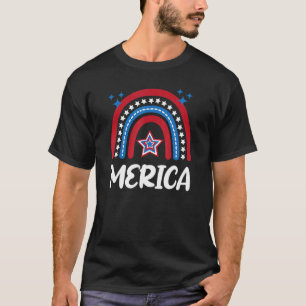 T-shirt Merica 4 juillet 2022 Couleurs du drapeau américai
