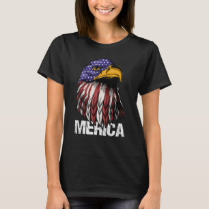 T-shirt Merica Bald Eagle Fête de l'Indépendance Quatrième