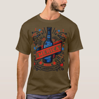 T-shirt Merica Bière de la terre libérée 1