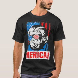 T-shirt Merica Donald Trump États-Unis Drapeau électoral 2