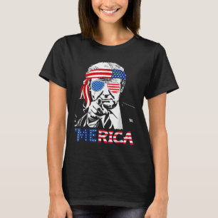 T-shirt Merica Shirt heureux 4 juillet Merica Trump