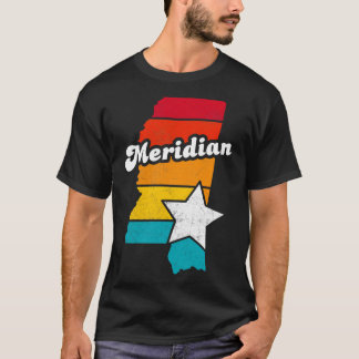 T-shirt Méridien Mississippi Vintage Souvenir désorganisé