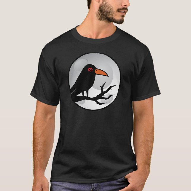 T-shirt Merle Goth Raven/corneille (Devant)